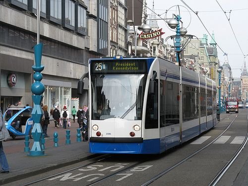 Tranvías en Ámsterdam